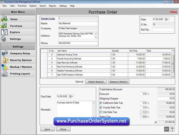 Screenshot of Exemple De Facture 7.3.0.1