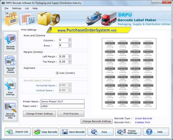 Screenshot of Parcels and Luggage 2d Barcodes