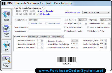 Healthcare Industry Barcode Maker