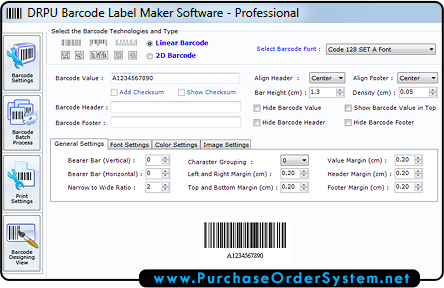 Professional Barcode Maker