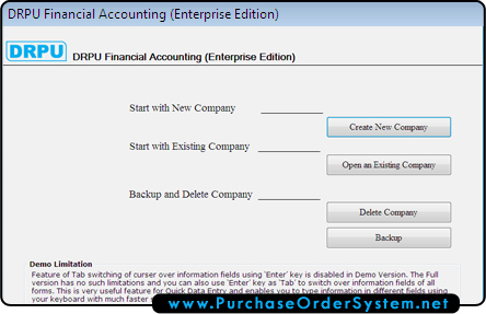 Financial Accounting Software with Barcode Support Screenshot