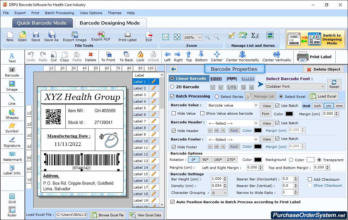 Barcode Properties