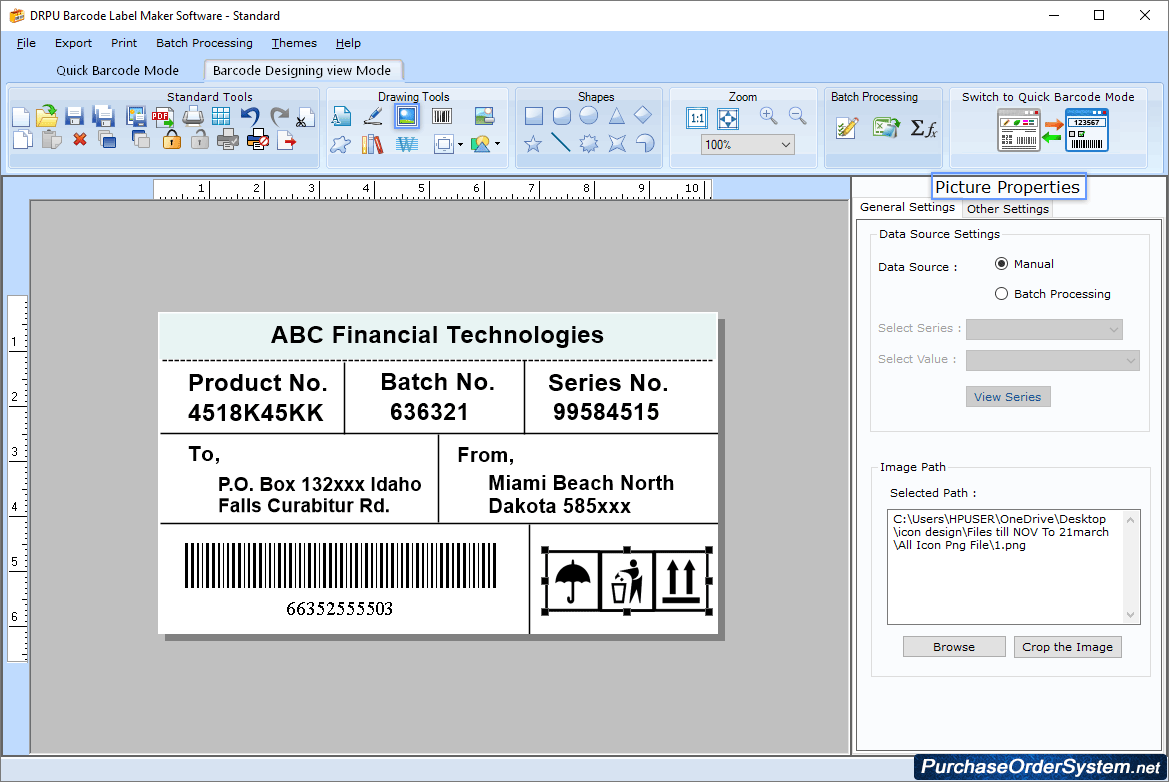 Barcode Label Maker Software (Standard) create barcode price stickers