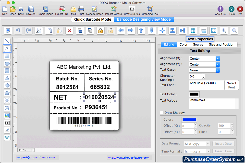 Barcode Label Maker Software - Mac