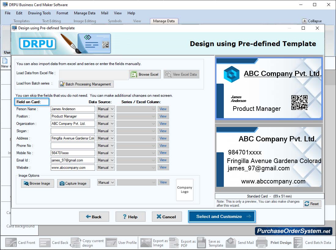 Business Card Designing Software