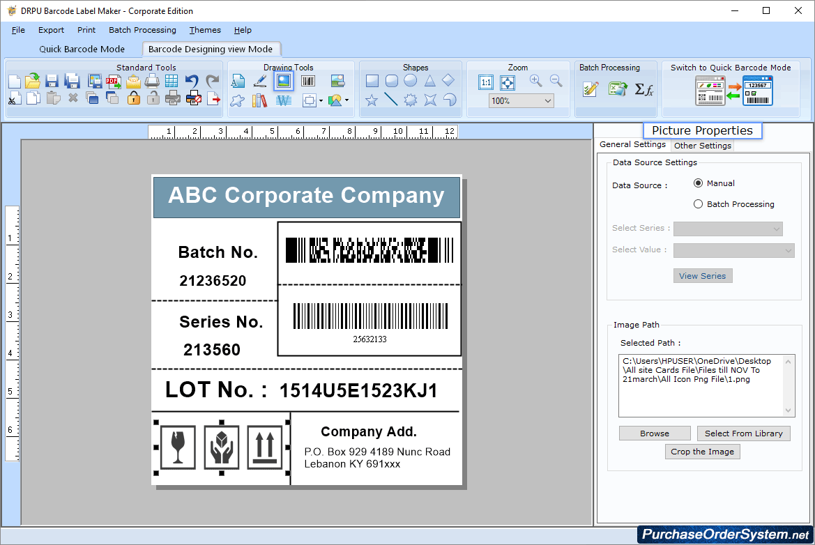 Barcode Label Maker Software (Corporate)