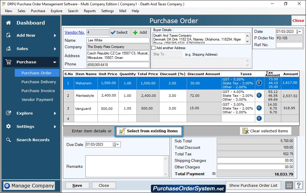 Accounting Details