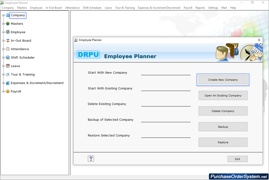 Employee Planner Software